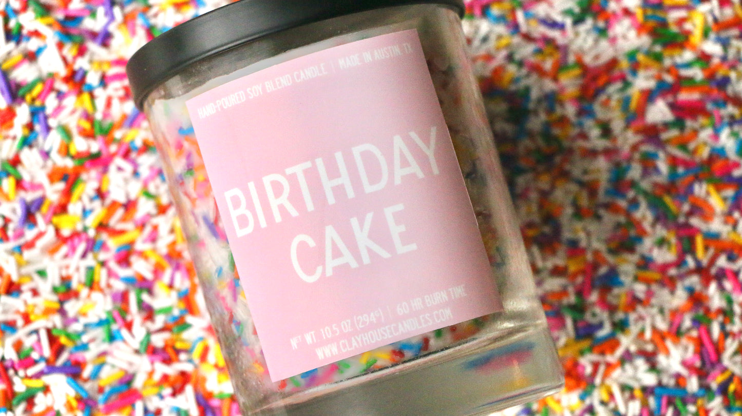 Birthday Cake Container Candle