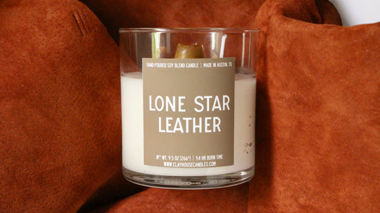 Lone Star Leather Container Candle