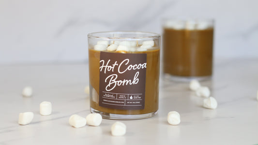 Hot Cocoa Bomb Container Candle